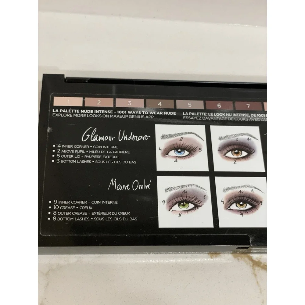 L'Oreal La Palette Nude Intense 112 Eye Shadow‎ Color 10 Shades New Sealed